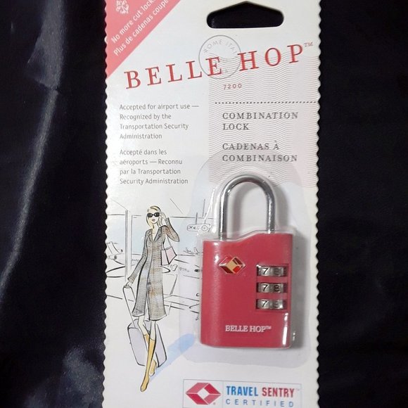 Belle Hop Red TSA 3 Dial Combo Lock - Picture 1 of 1